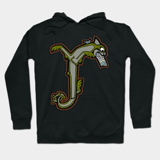 Celtic Cat Letter J Hoodie